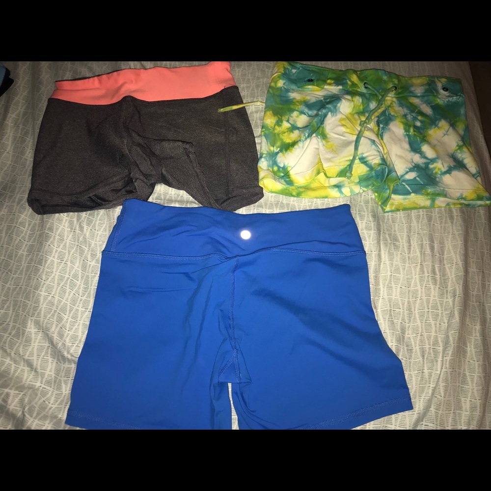 Spandex workout shorts